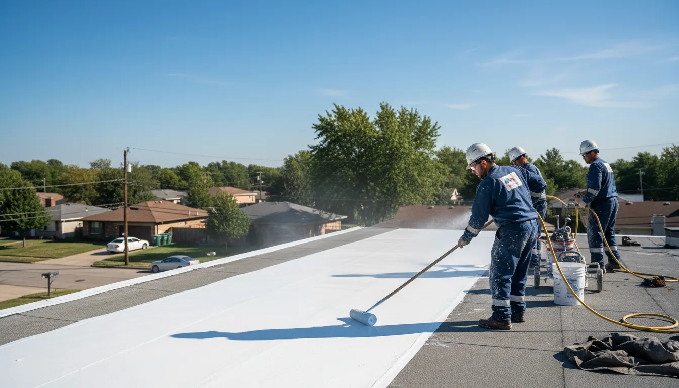 Commercial roof coating in Ryan, IA near me